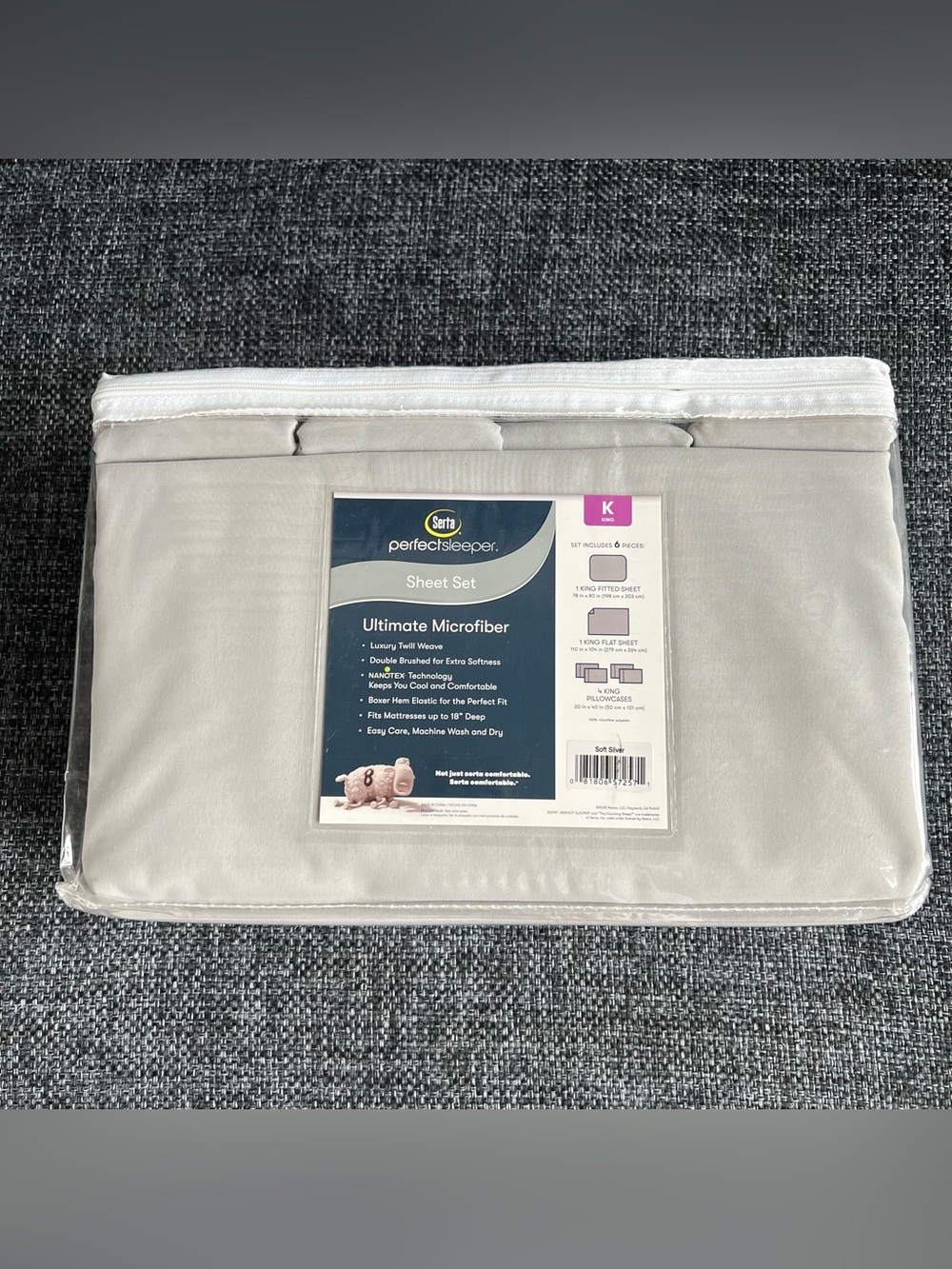 NWT Serta Perfect Sleeper Ultimate Microfiber Sheet Set King Size